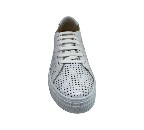 Wave Sneaker Damen Leder Perforiert